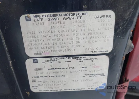 1984 Chevrolet Corvette z USA, uszkodzony, nr VIN 1G1AY0788E5133391